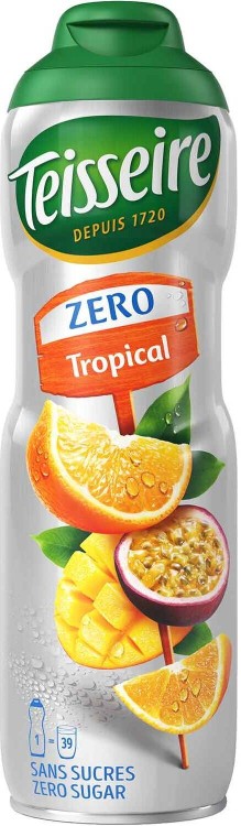 Syrop Koncentrat OWOCE TROPIKALNE Tropical BEZ CUKRU 600ml TEISSEIRE