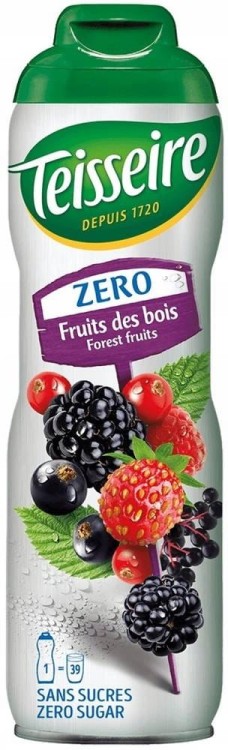 Syrop Koncentrat OWOCE LEŚNE Forest Fruits BEZ CUKRU 600ml TEISSEIRE