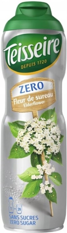 Syrop Koncentrat KWIAT CZARNEGO BZU Elderflower BEZ CUKRU 600ml TEISSEIRE