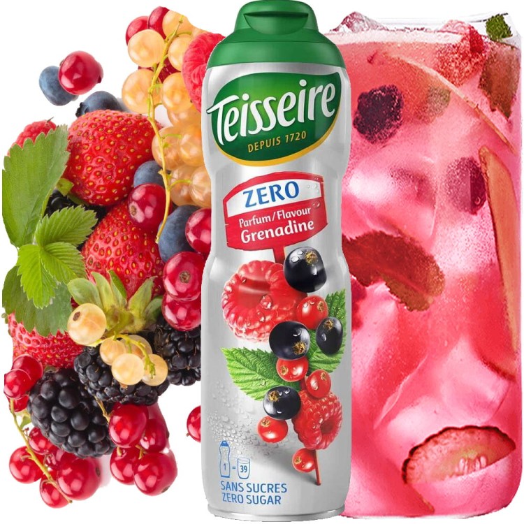 Syrop Koncentrat GRENADYNA Grenadine BEZ CUKRU 600ml TEISSEIRE