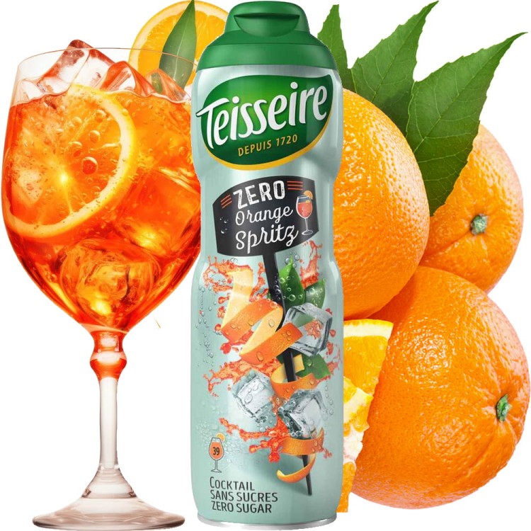Syrop Koncentrat ORANGE SPRITZ BEZ CUKRU 600ml TEISSEIRE