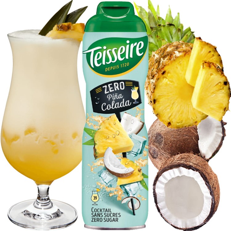 Syrop Koncentrat PINA COLADA BEZ CUKRU 600ml TEISSEIRE