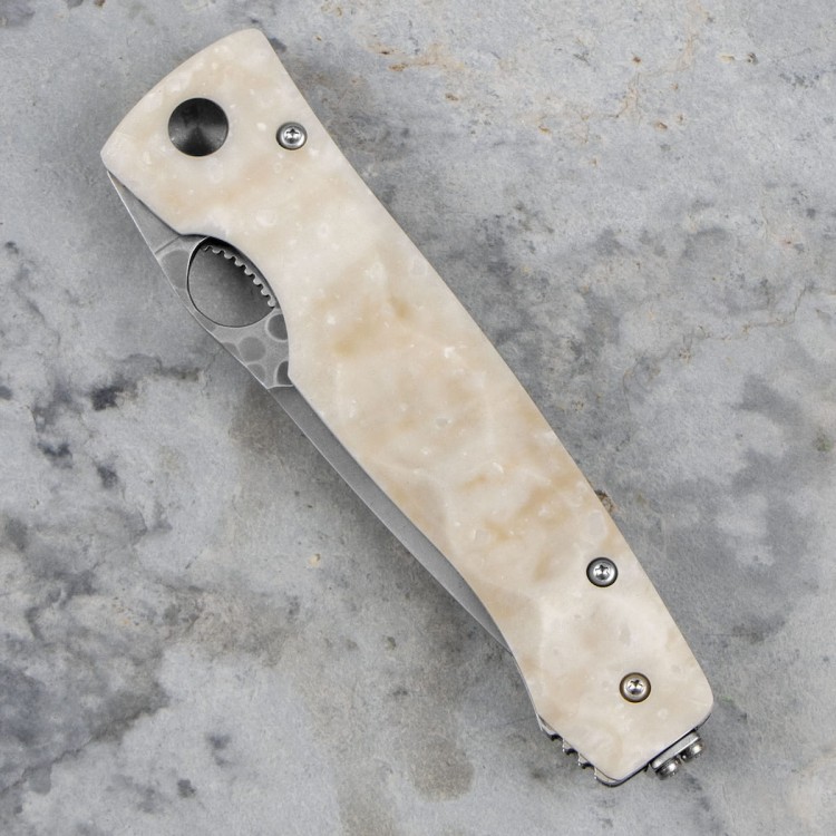 Mcusta Zanmai Elite Corian Damascus Japoński Nóż Składany 9cm