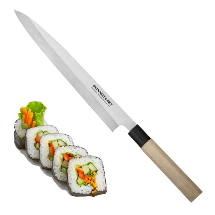 Bunmei Leworęczny Japoński Nóż Yanagi Sashimi Do Sushi 27cm