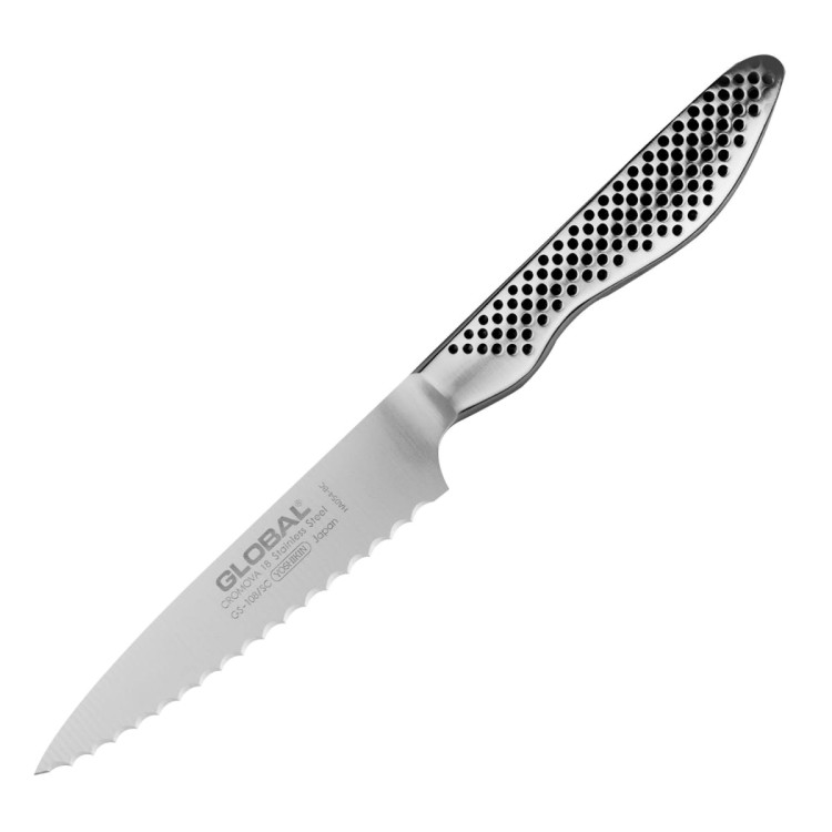 Global Japoński Nóż Uniwersalny Ząbkowany 11cm GS-108/SC