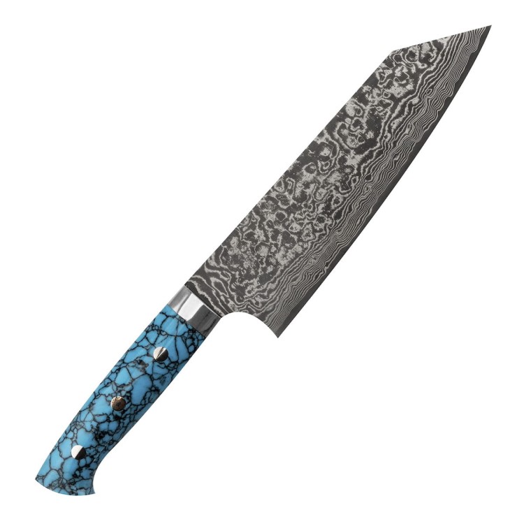Takeshi Saji BTQ R-2 Black Ręcznie Kuty Japoński Nóż Bunka 17cm