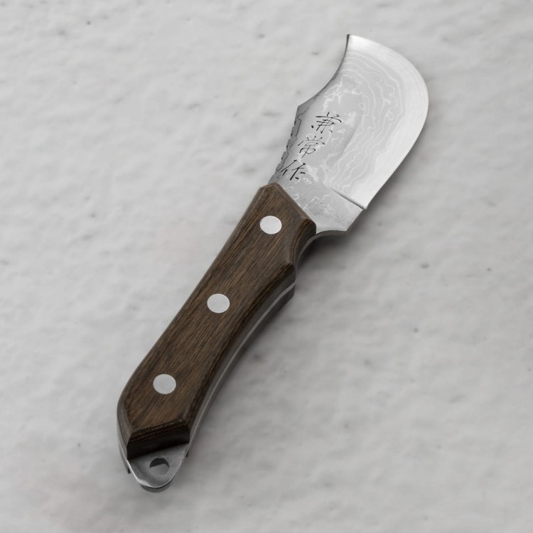 Kanetsune Aogami#2 Seseragi Skinner#2 Japoński Nóż Myśliwski Do Skórowania Tuszy 6,5cm
