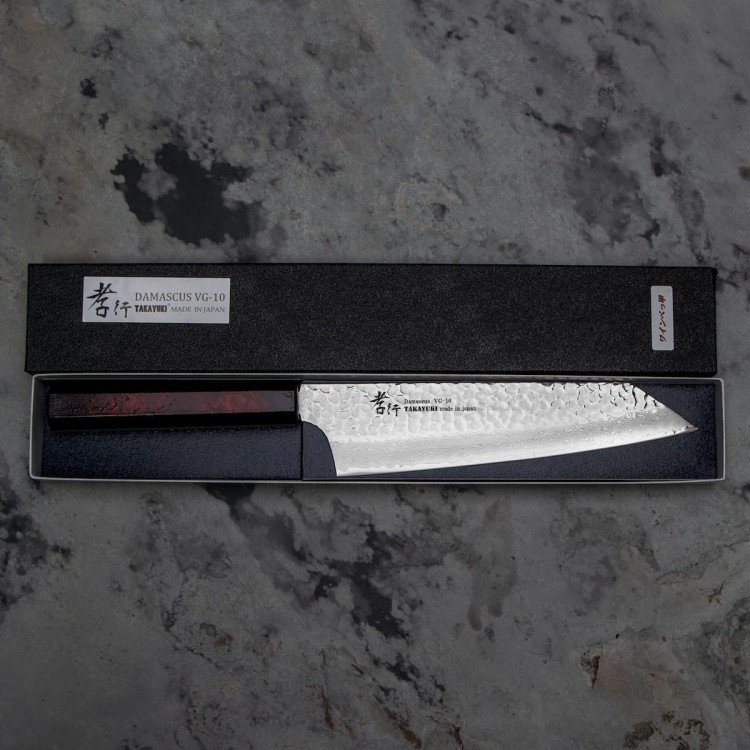 Sakai Takayuki Nanairo VG-10 Wine Japoński Nóż Kengata 19 cm