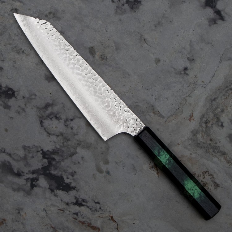 Sakai Takayuki Nanairo VG-10 Green Japoński Nóż Kengata 19 cm
