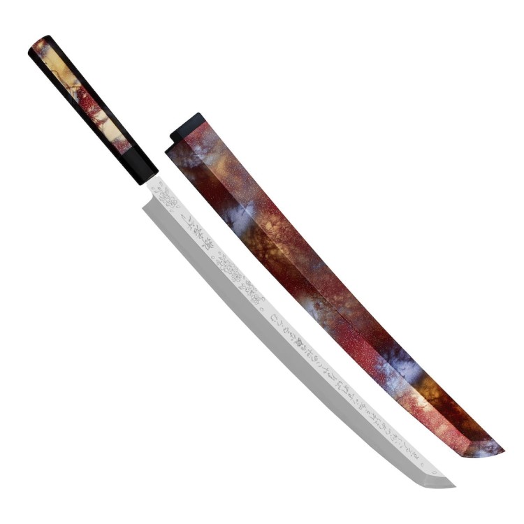 Sakai Takayuki Rinka Silver#3 Japoński Nóż Sakimaru 39 cm