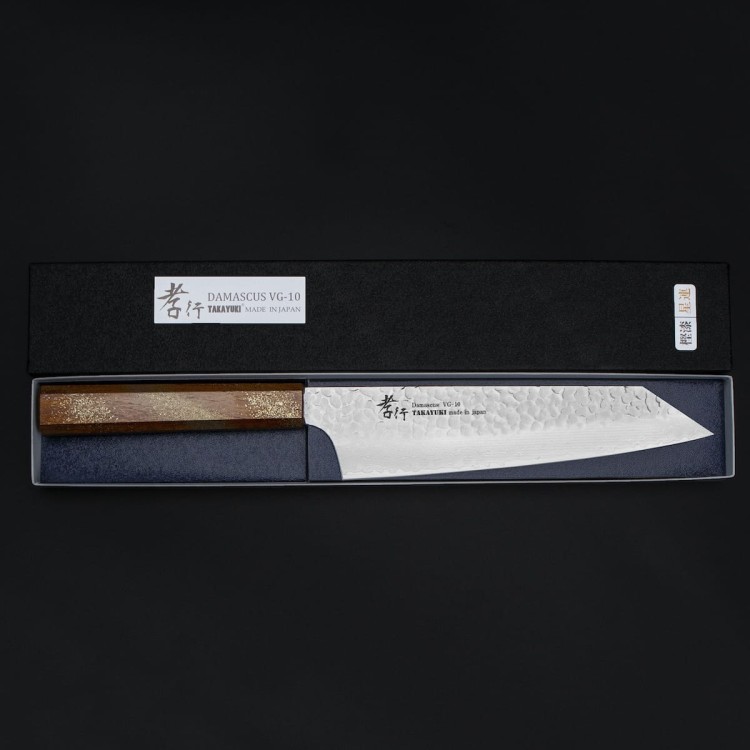 Sakai Takayuki Urushi VG-10 Sairen Japoński Nóż Kengata 19 cm