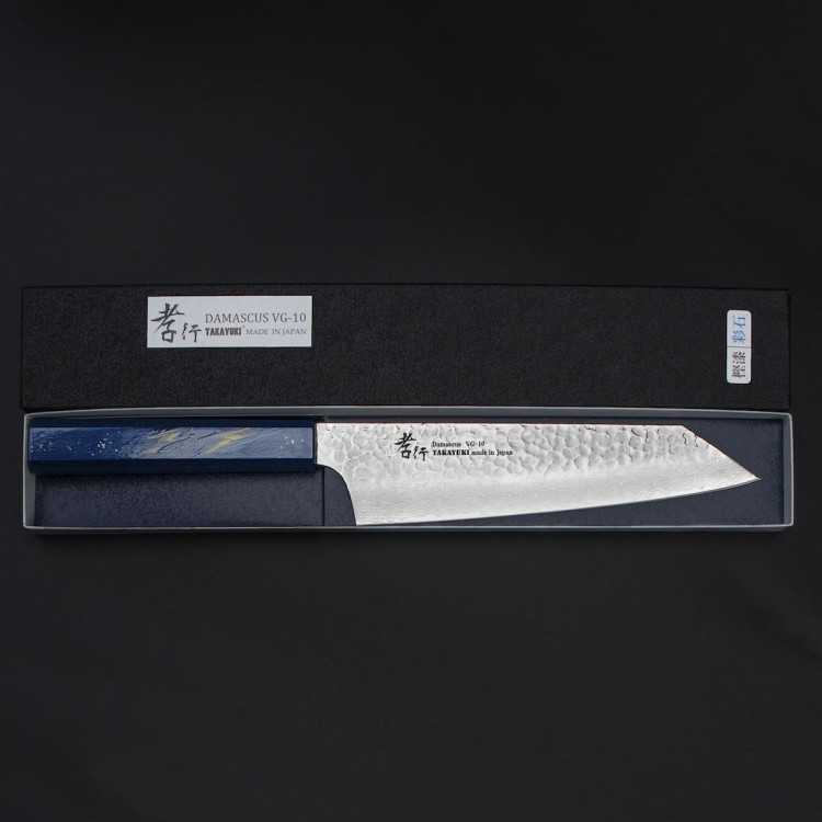 Sakai Takayuki Urushi VG-10 Saiseki Japoński Nóż Kengata 19 cm