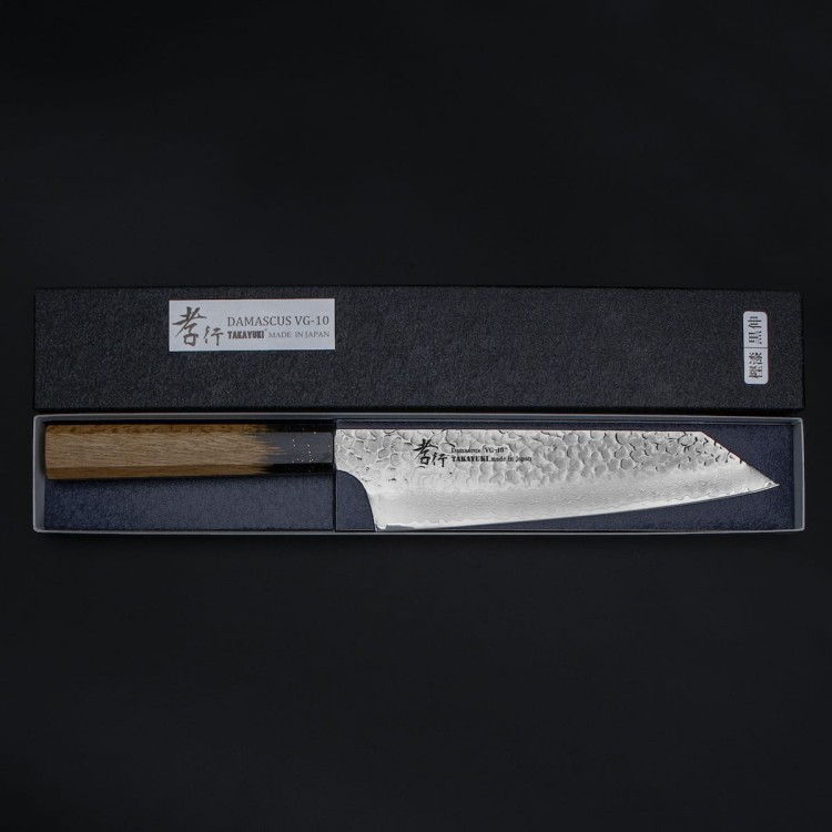 Sakai Takayuki Urushi VG-10 Kokushin Japoński Nóż Kengata 19 cm