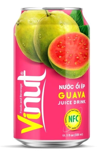 Napój z Owoców o Smaku Guawa Wietnamski Guava Juice Drink 330ml VINUT