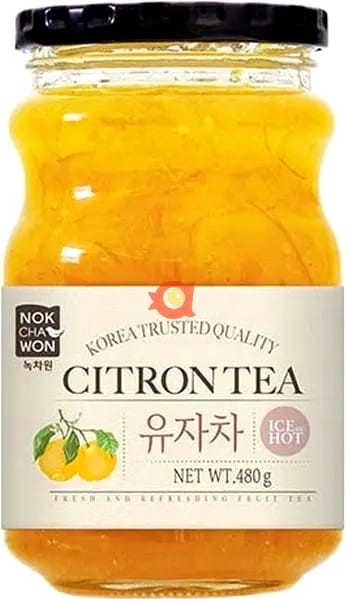 Herbata Koreańska Cytrynowa Yuzu Orzeźwiająca Ice & Hot 480g NOKCHAWON
