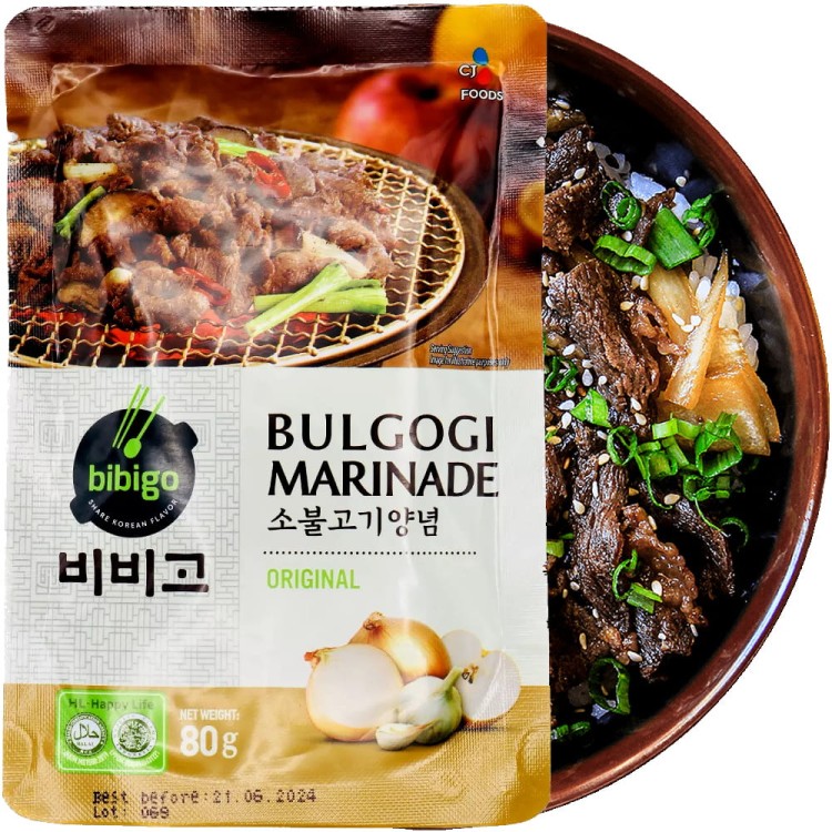 Oryginalna Marynata Bulgogi Stir Fry Sos BBQ Koreański 80g BIBIGO
