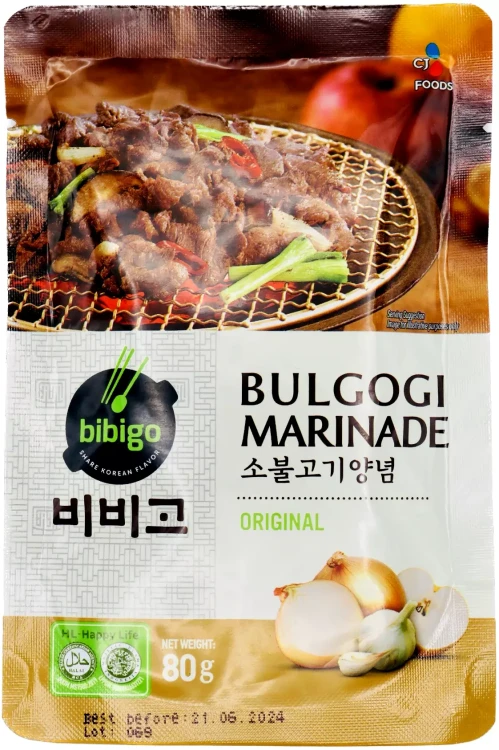 Oryginalna Marynata Bulgogi Stir Fry Sos BBQ Koreański 80g BIBIGO