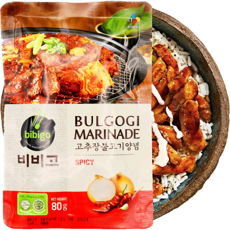 Marynata Bulgogi OSTRA Stir Fry Spicy Sos BBQ Koreański 80g BIBIGO