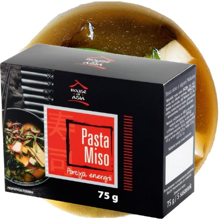 Pasta Do Japońskiej Zupy Dashi MISO Saszetki 75g HOUSE OF ASIA
