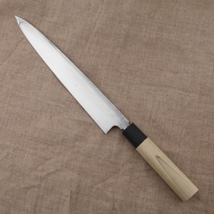 Tojiro Black Hammered Shirogami#2 Japoński Nóż Yanagiba Do Sushi 24cm