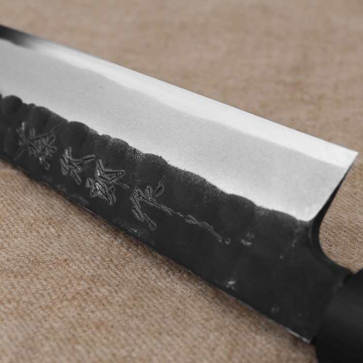 Tojiro Black Hammered Shirogami#2 Japoński Nóż Yanagiba Do Sushi 27cm