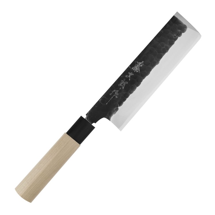 Tojiro Black Hammered Shirogami#2 Japoński Nóż Usuba 18cm
