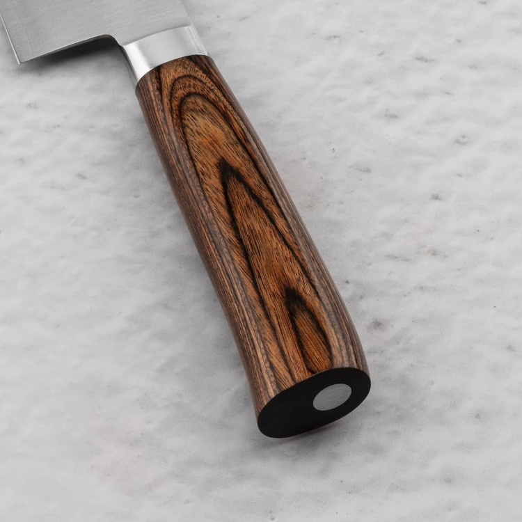 Tamahagane SAN Brown VG-5 Japoński Nóż Kengata 19,5cm