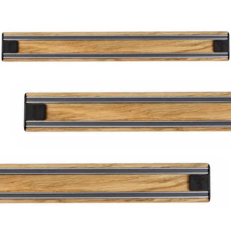 BISBELL Drewniana Listwa Magnetyczna Dąb Dębowa Na Noże 35cm 350mm