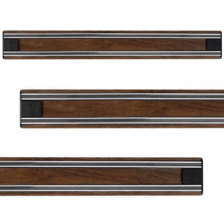 BISBELL Drewniana Listwa Magnetyczna Orzech Orzechowa Na Noże 35cm 350mm