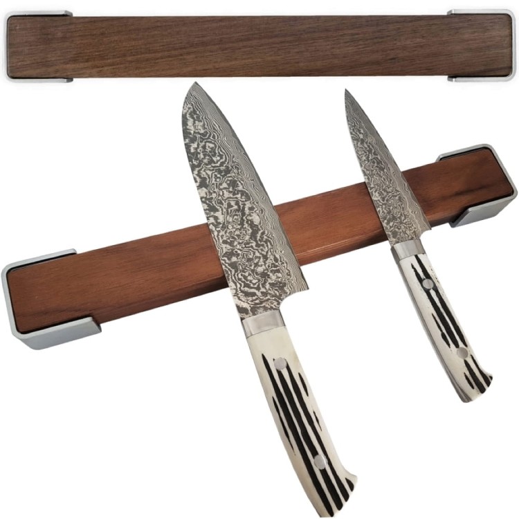 BISBELL Drewniana Listwa Magnetyczna Orzech Orzechowa Na Noże 35cm 350mm