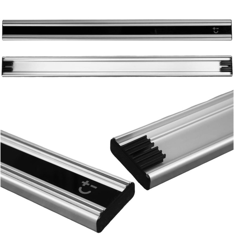 BISBELL Lustrzana Listwa Magnetyczna Czarna Na Noże 60cm 600mm