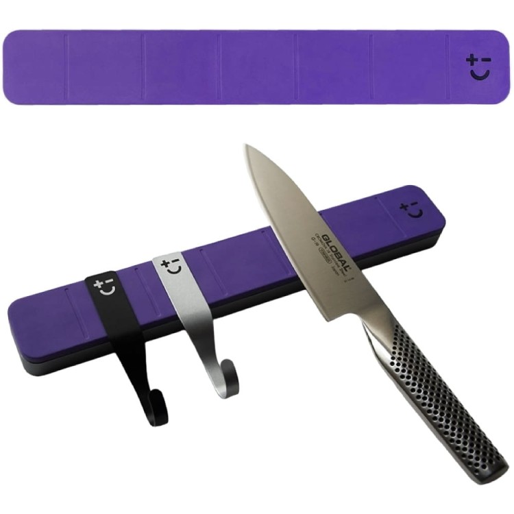 BISBELL Fioletowa Listwa Magnetyczna Na Noże 30x4,5x2cm 300mm