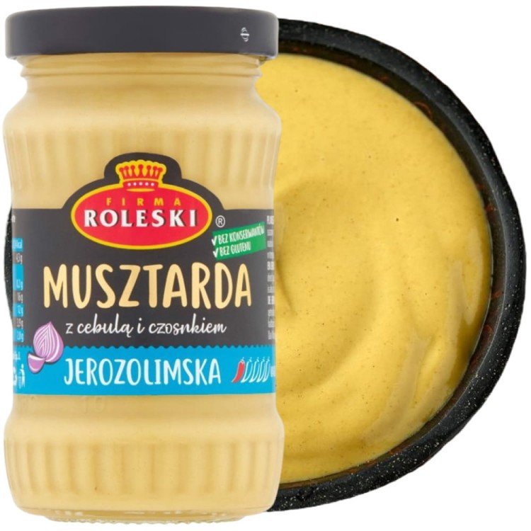 Musztarda Jerozolimska z Czosnkiem i Cebulą ŁAGODNA 175g ROLESKI