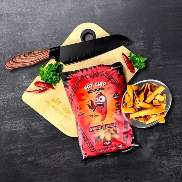 Chilli Strips 80 000 SHU SMOKED SCORPIO Zdrowe Bez Glutenu 80g HOT CHIP