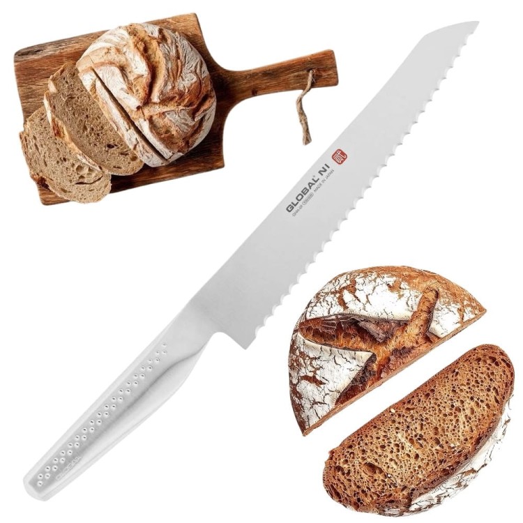 Global NI Japoński Nóż Do Pieczywa 21cm GNM-09R