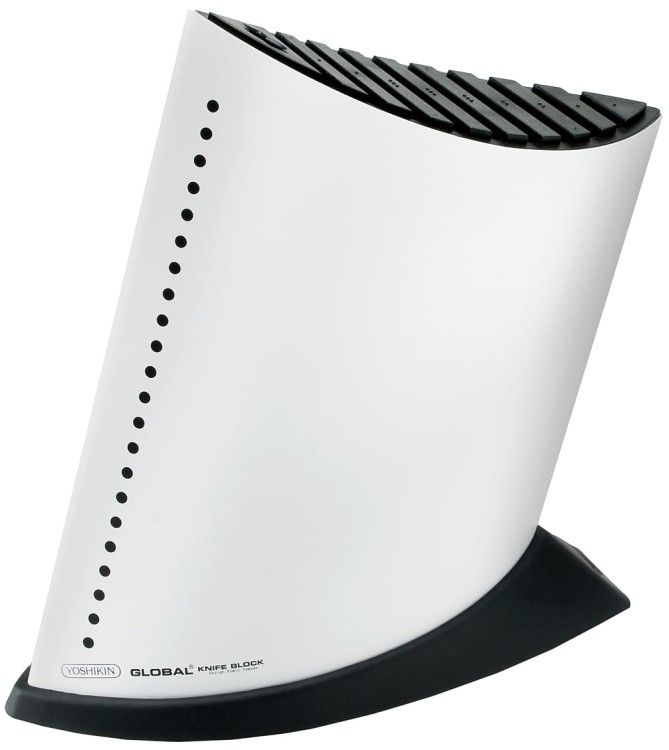 Global Japoński Komplet 5 Noży w Białym Bloku GKB52CW-SET5