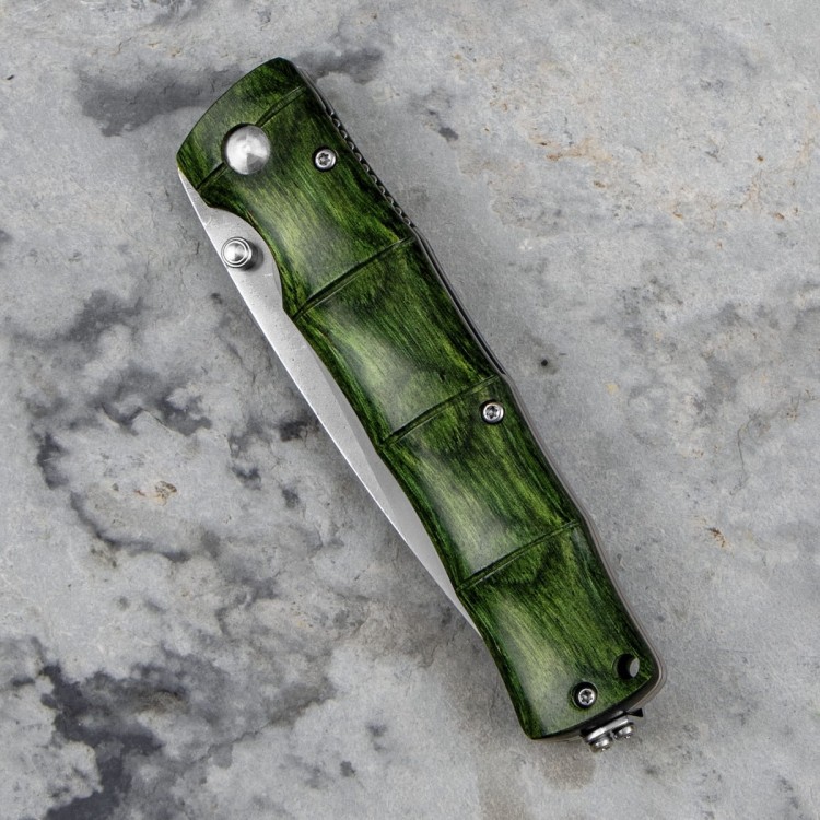 Mcusta Zanmai Shinra Maxima Green SG2 Japoński Nóż Składany 9cm