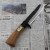 Kanetsune Shirogami#2 KURO-ONE Damascus Japoński Nóż Myśliwski 15cm