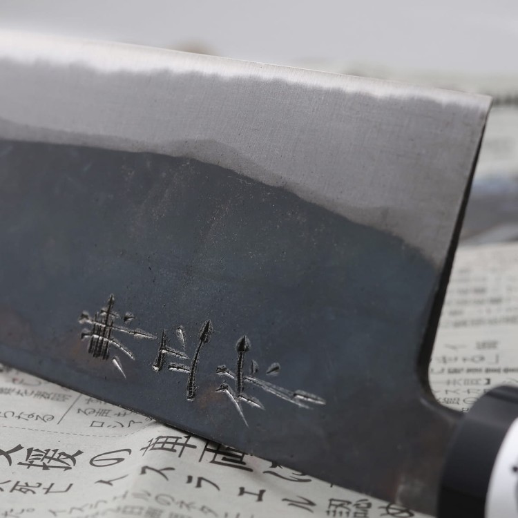 Kanetsune Aogami#2 Kurouchi Japoński Nóż Nakiri 16,5cm