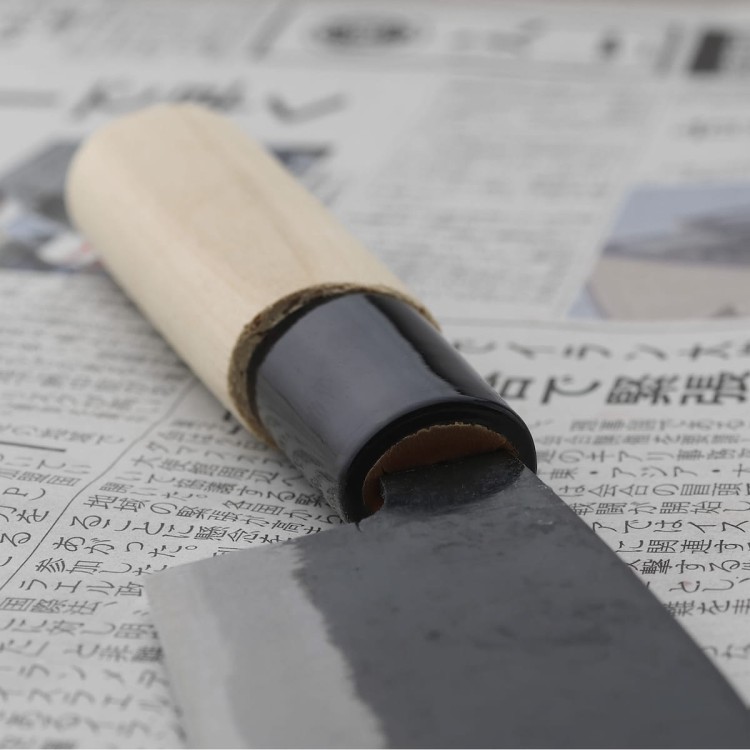 Kanetsune Shirogami#3 Kurouchi Japoński Nóż Kawa-Muki 8cm