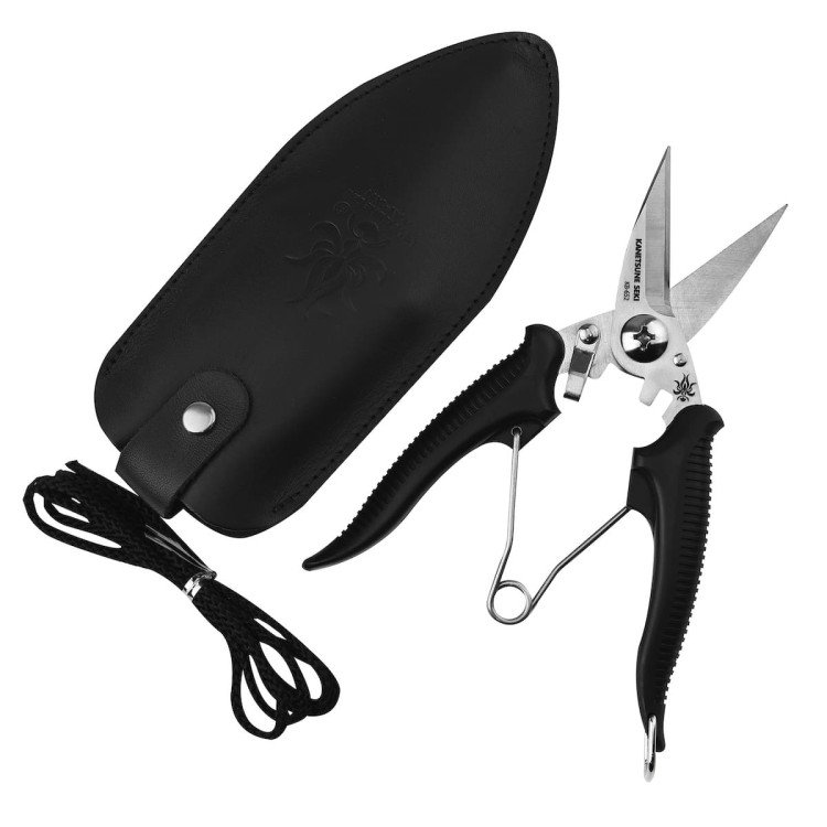 Kanetsune Japońskie Ostre Małe Nożyczki Kempingowe Obozowe 5cm w Etui