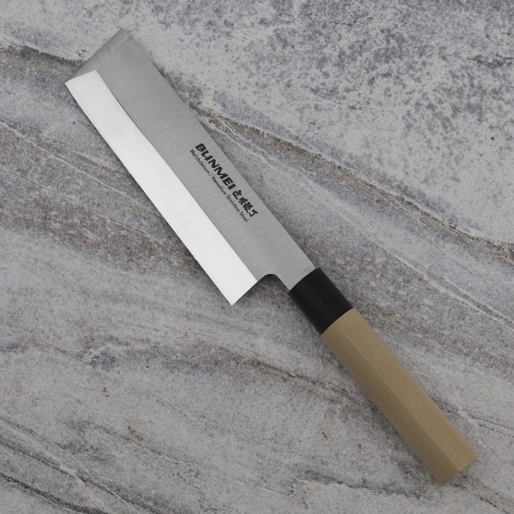 Bunmei Leworęczny Japoński Nóż Kuchenny Usuba 18cm