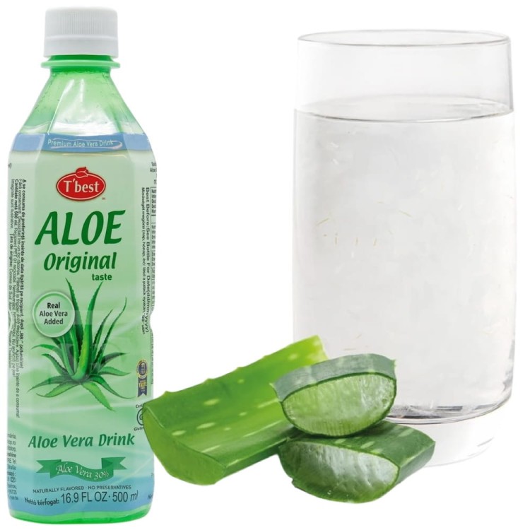 Napój Aloesowy Aloe Vera z Naturalnymi Cząsteczkami Miąższu ORIGINAL 500ml T'BEST