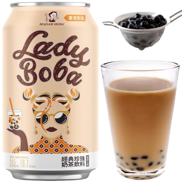 Herbata Mleczna Bąbelkowa Bubble Tea Classic 315ml Lady Boba MADAM HONG