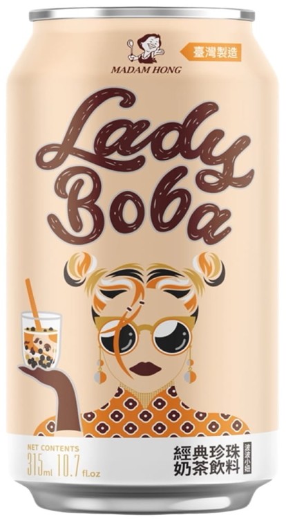 Herbata Mleczna Bąbelkowa Bubble Tea Classic 315ml Lady Boba MADAM HONG