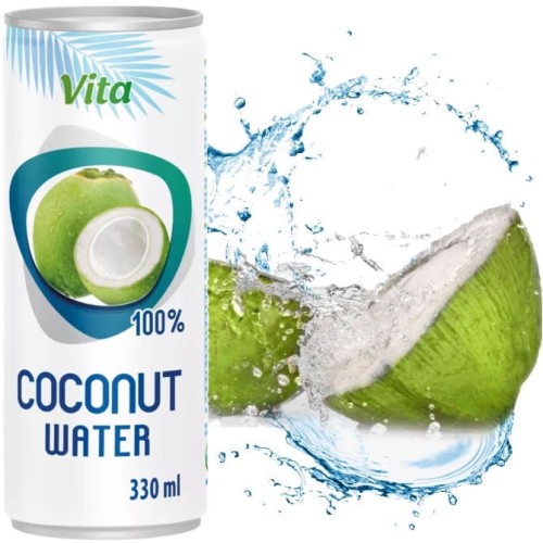 Naturalna Zdrowa Woda Kokosowa z Zielonego Kokosa 100% Nawodnienie 320ml 0,32L VITA