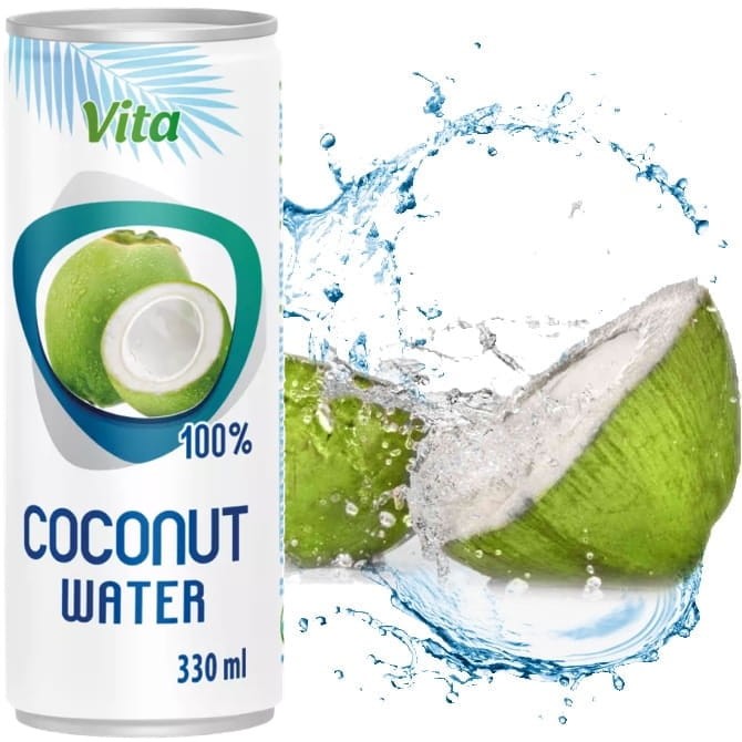 Naturalna Zdrowa Woda Kokosowa z Zielonego Kokosa 100% Nawodnienie 320ml 0,32L VITA