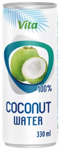 Naturalna Zdrowa Woda Kokosowa z Zielonego Kokosa 100% Nawodnienie 320ml 0,32L VITA