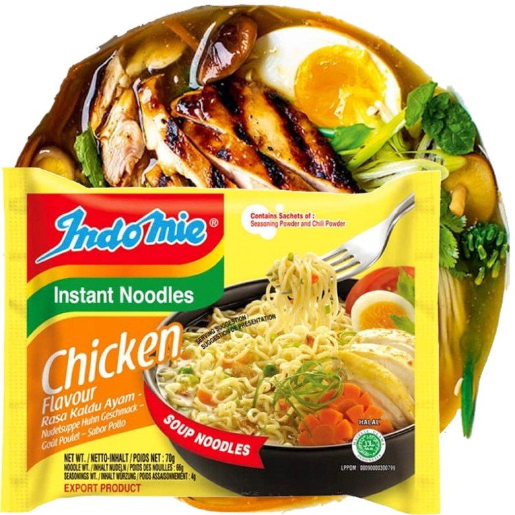 WIELOPAK Zupka Makaron o Smaku Kurczaka Indonezyjska 5x70g INDOMIE
