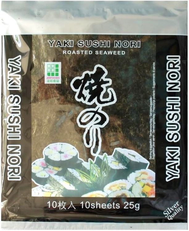 ZESTAW 3 RÓŻNYCH NORI Wodorosty Algi Glony Do Sushi GOLD SILVER i GREEN 30 Sztuk JHFOODS